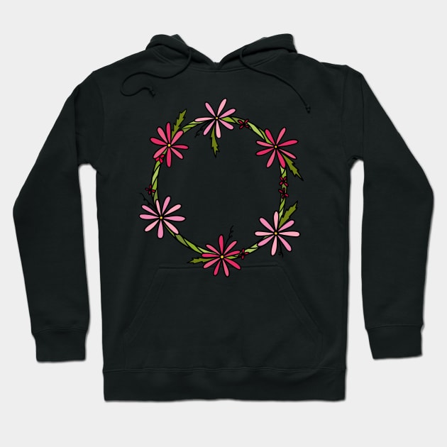 Flower Crown Circles Hoodie by murialbezanson